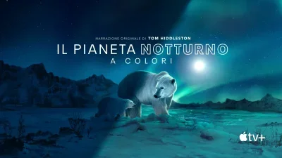 Il pianeta notturno a colori